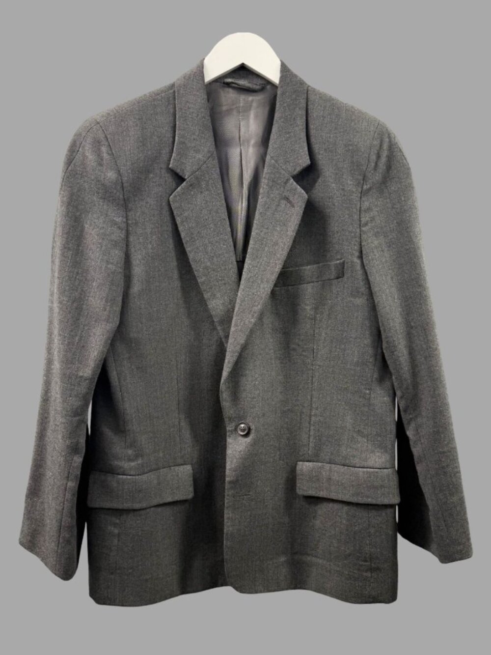 MAISON MARTIN MARGIELA AW10 Grey Wool Slim Fit Blazer Suit Jacket Sz IT 50